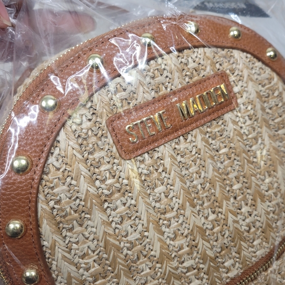 Steve Madden BJasmin Faux Leather Trim Backpack - Picture 8 of 8